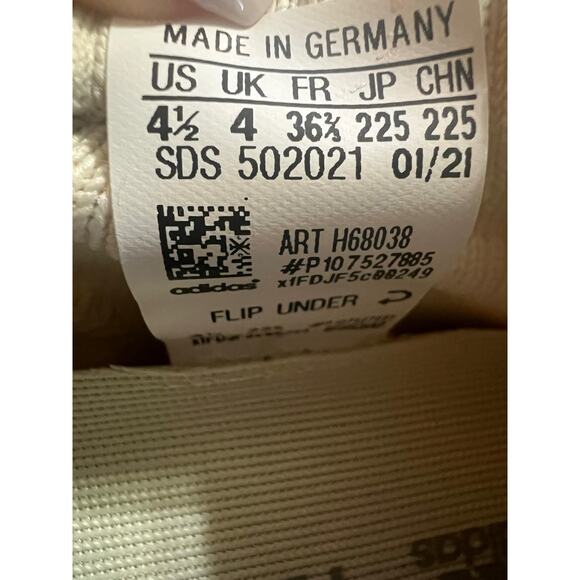 Adidas Yeezy 450 H68038 Unisex Size 4 1/2 Cream Original Box main image 2